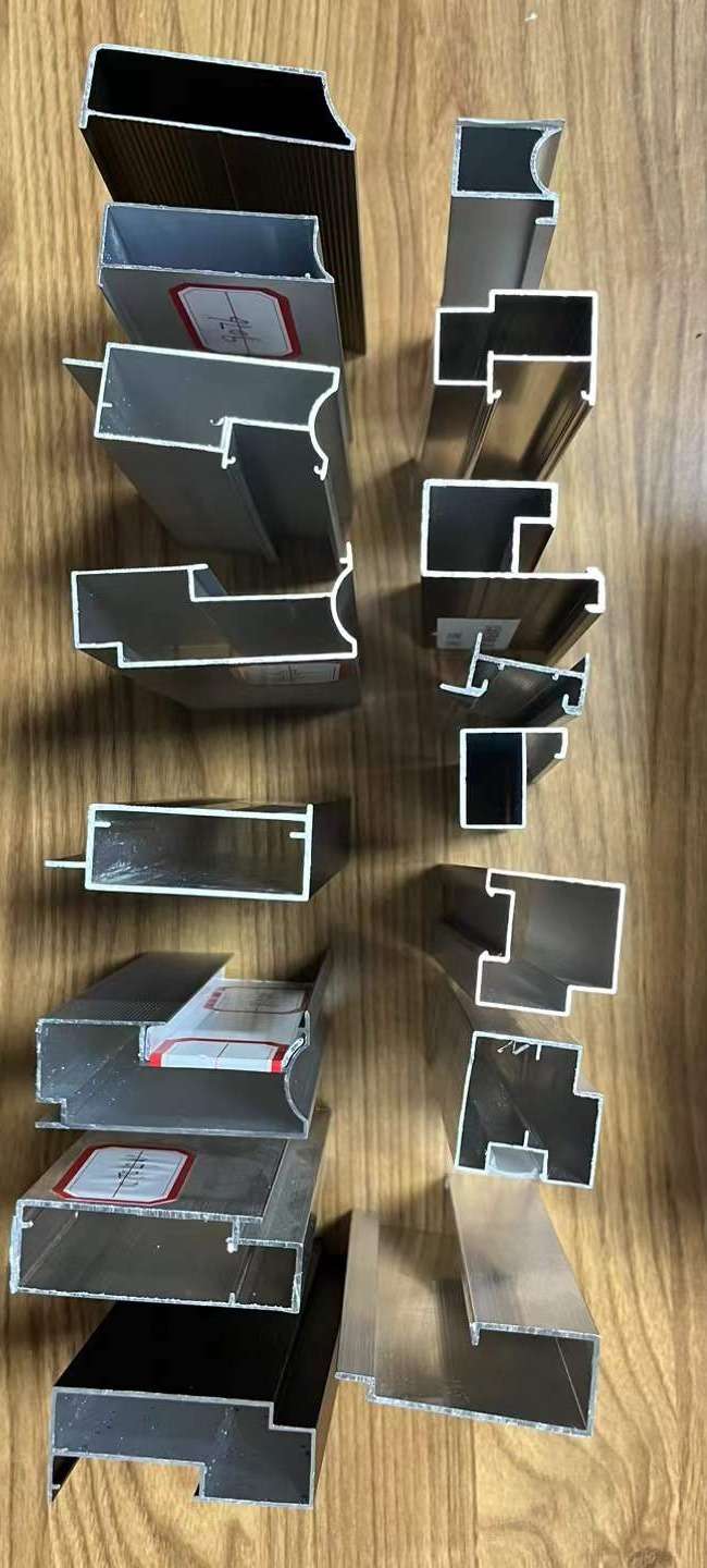 Real DAMAX aluminum profile cross-section samples