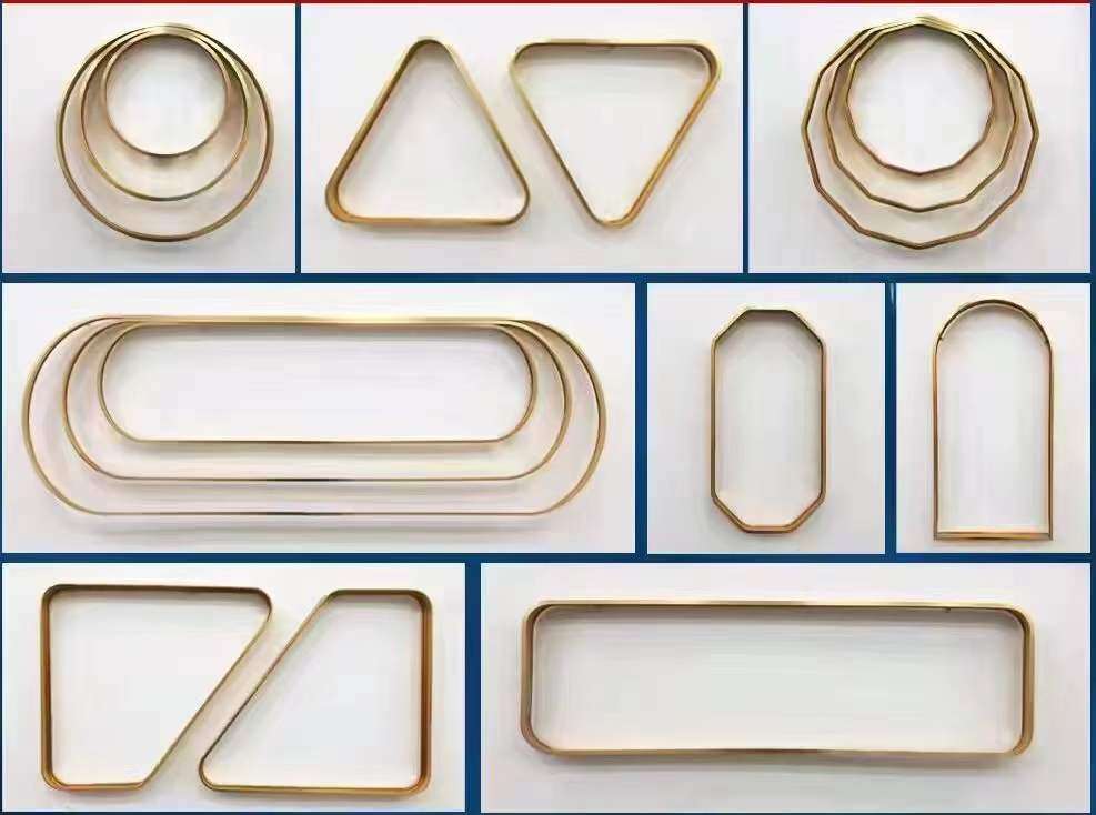 Round, rectangular and custom-shaped aluminum frames